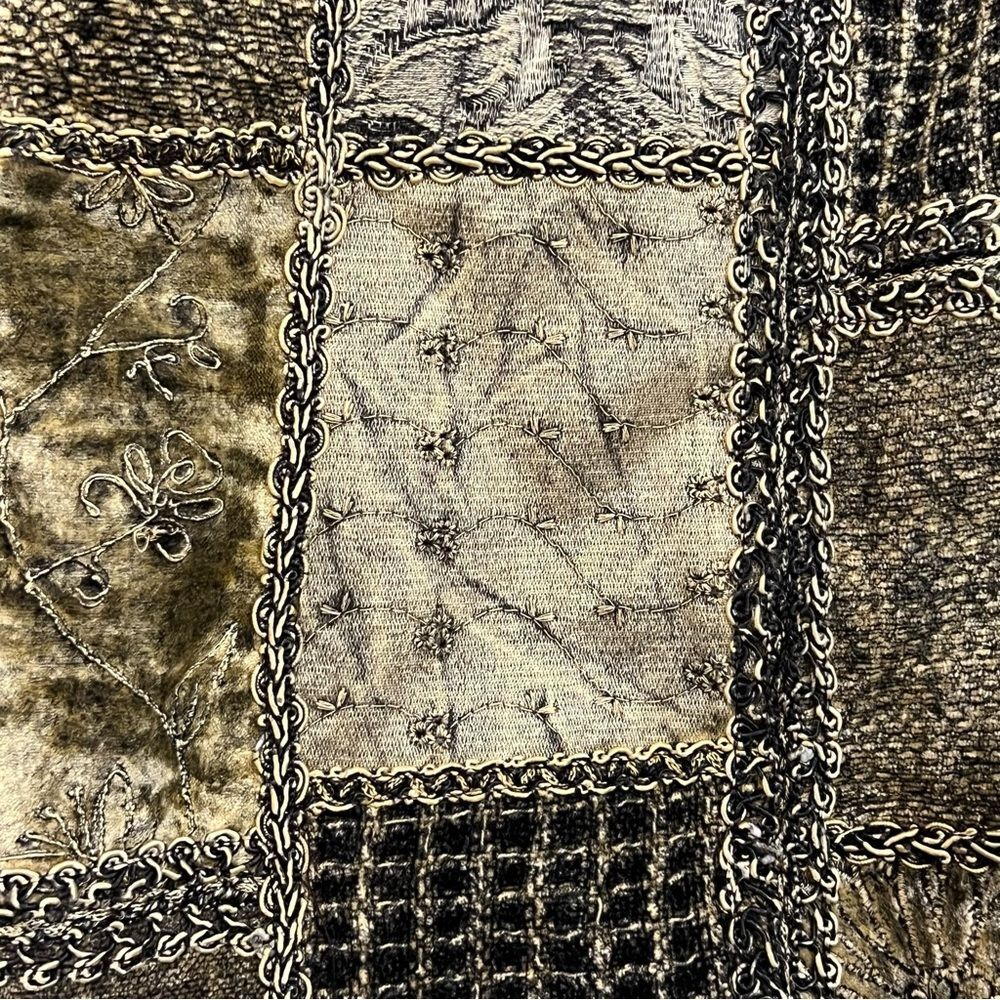 Flashback Velour Patchwork Blazer Jacket Size Sma… - image 12